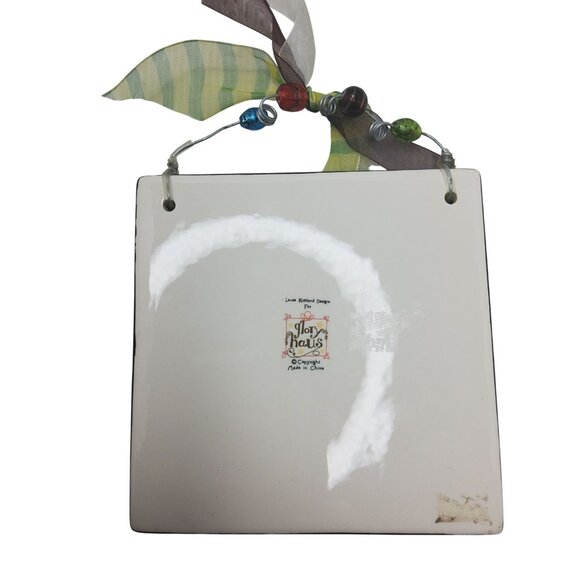 Ceramic Wall Plaque With Ribbon "Good Friends Bring Great Joy" By Glory Haus - Picture 4 of 5